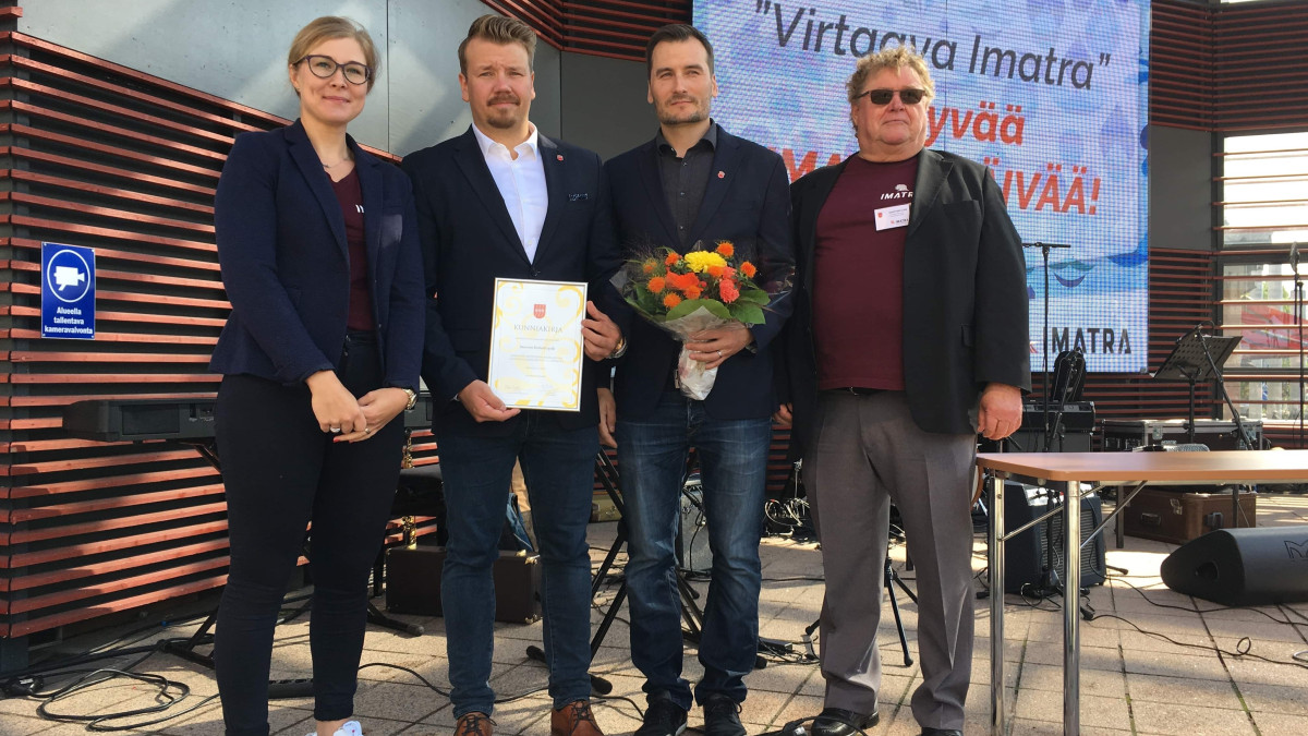 Ketterä ry sai myönteisen Imatra-kuvan edistäjän palkinnon.
