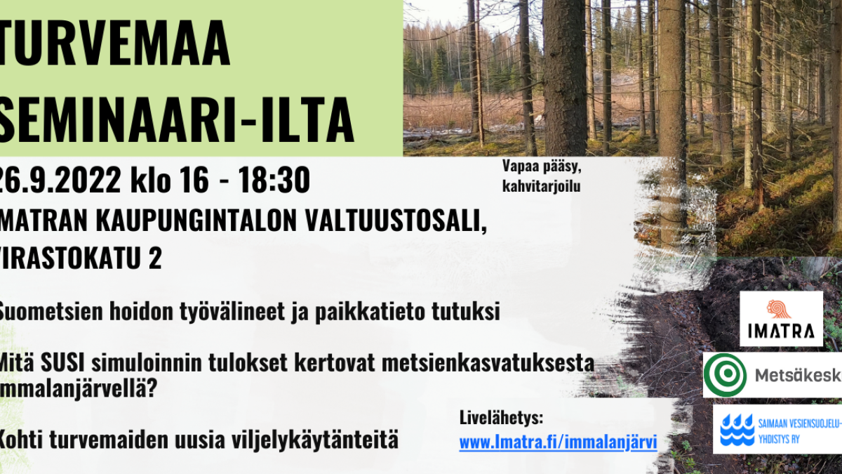 Turvemaa-illan esite.