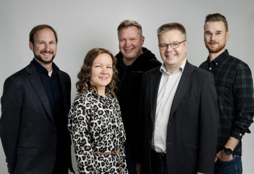 KEHYn Sven, Miia, Jukka, Antti ja Jani.
