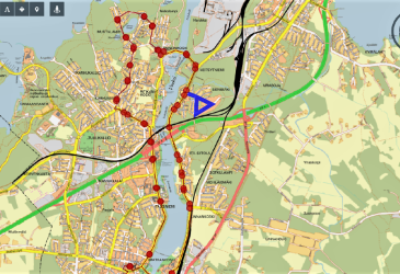 Karttakuva Imatran kaupungista.