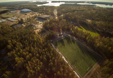 Ilmakuva Ukonniemestä.
