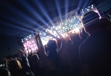 Yleisöä konsertissa.
