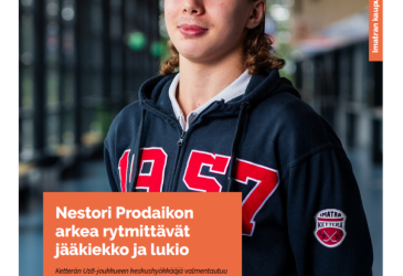 Imatran kaupungin asukasliitteen elokuun 2024 kansikuvassa Nestori Prodaiko.