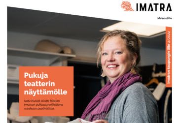 Kaupungin asukasliitteen kansikuvassa Satu Kivistö.