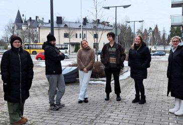 Iina Purosalmi, Jenina Vento, Kiia Lagus, Joanna Riikonen, Iina Sainio, Hanna Molkentin Imatralla.