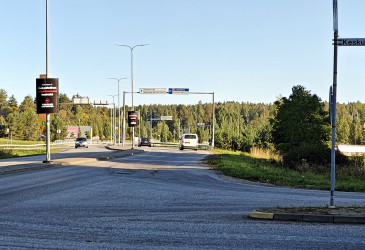 Korvenkannantie Keskuskadun risteyksestä valtatie 6:n yli.