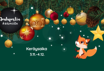 Jouluinen piirroskuva.