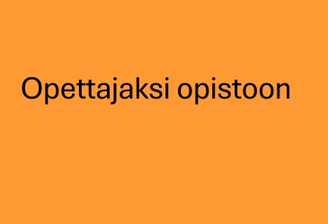 Opettajaksi opistoon