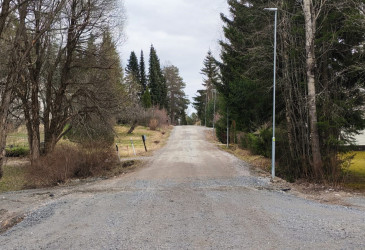 Sorapintainen asuinkatu.