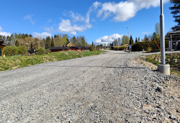 Sorapintainen asuinkatu.