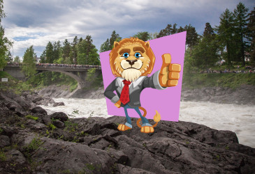 Leijonahahmo Imatrankoskella