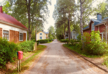 asuntokatu ja vanhoja taloja