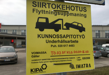 Siirtokehotuskyltti