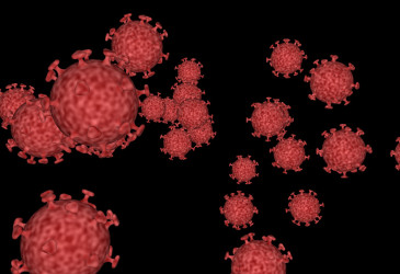 Koronavirus animoituna kuvana
