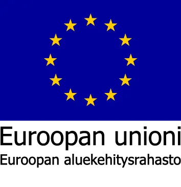 Euroopan aluekehitysrahaston logo.