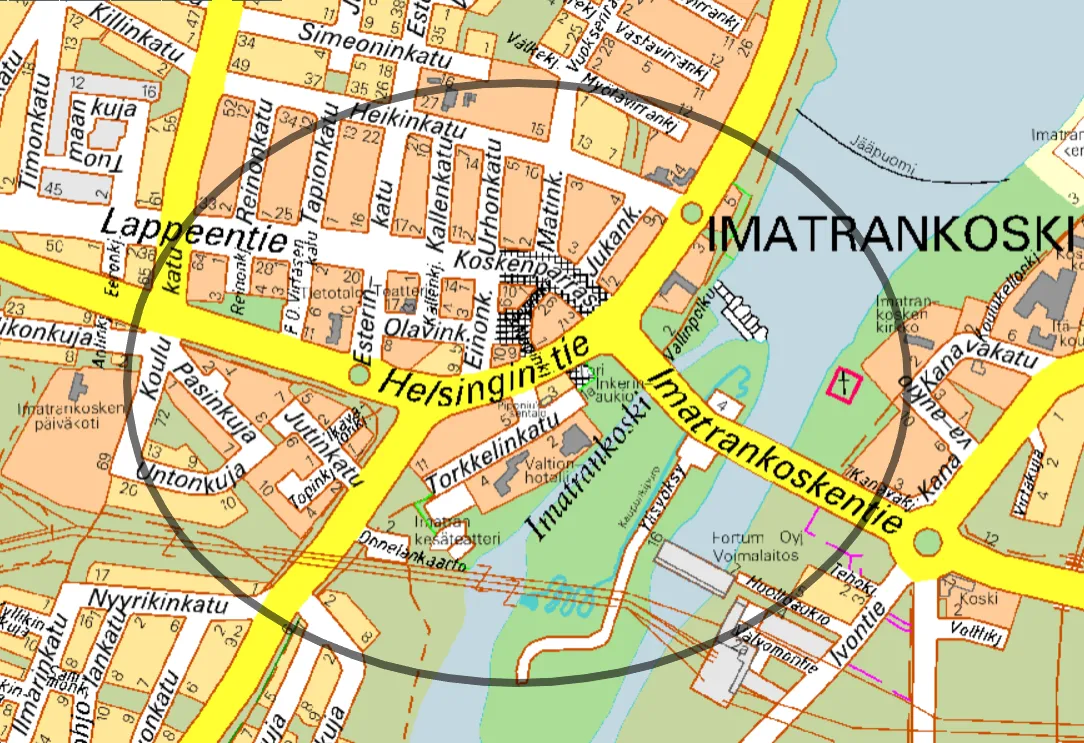 Kilpailun kehittämisalue kartalla