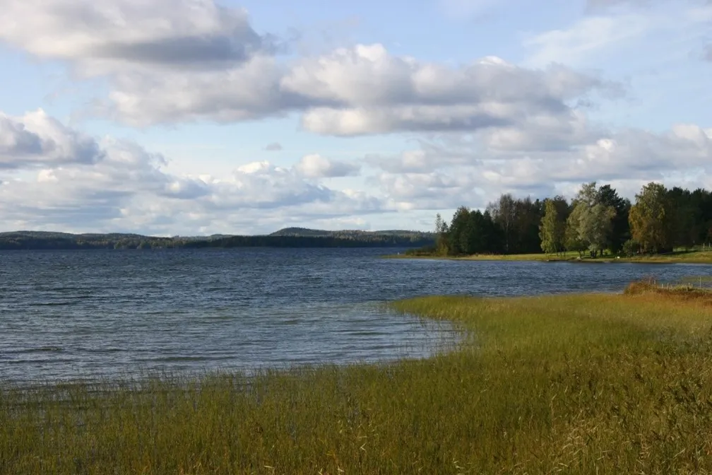 Järvimaisema Simpelejärveltä.