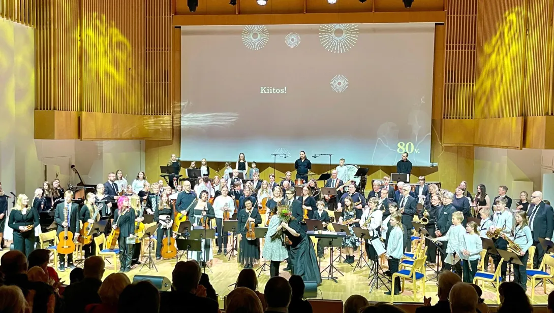 Musiikkiopiston juhlakonsertin kiitokset